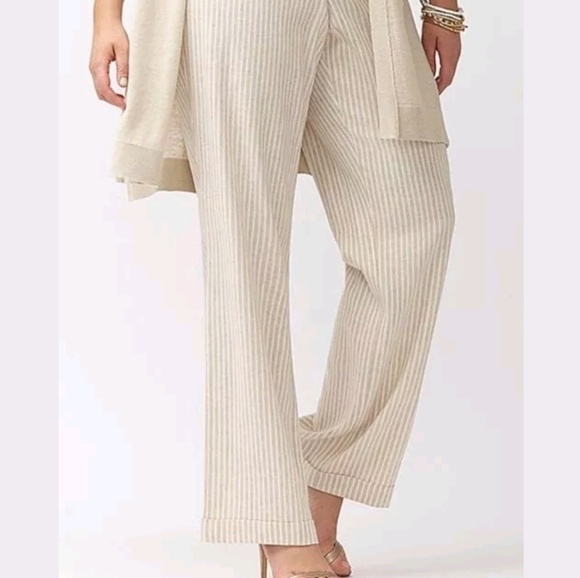 Lane Bryant Lena Beige Career Dress Pants Trousers Tighter Tummy Pants Size 20